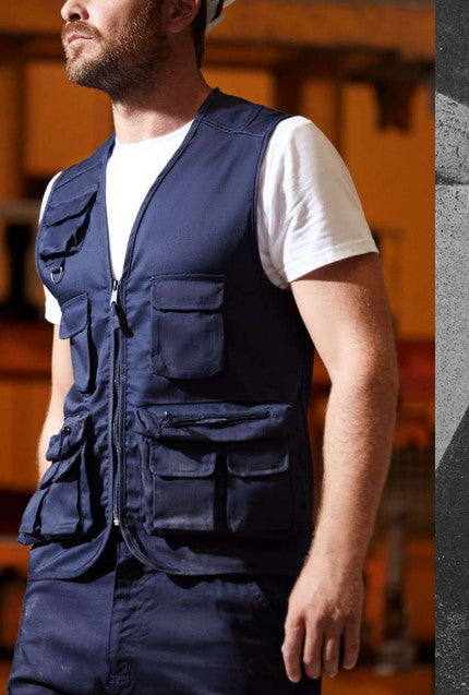 GILET MULTIUSO-MULTITASCHE   "NERVA" -PERSONALIZZATO-